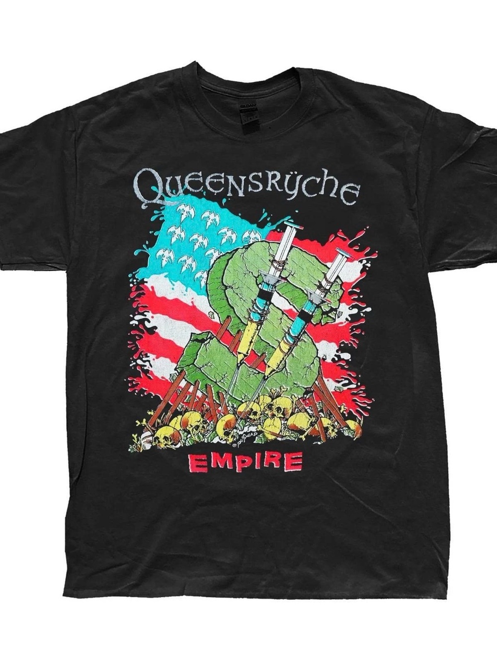 Empire Graphic Band T-Shirt - Black